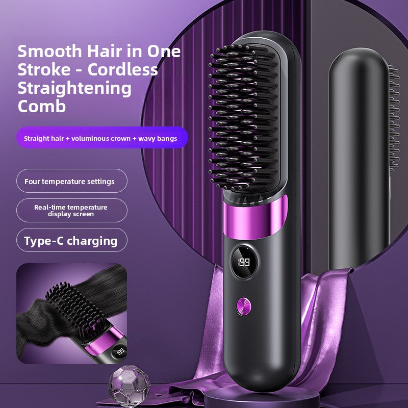 Wireless Ceramic Hair Straightener and Curler