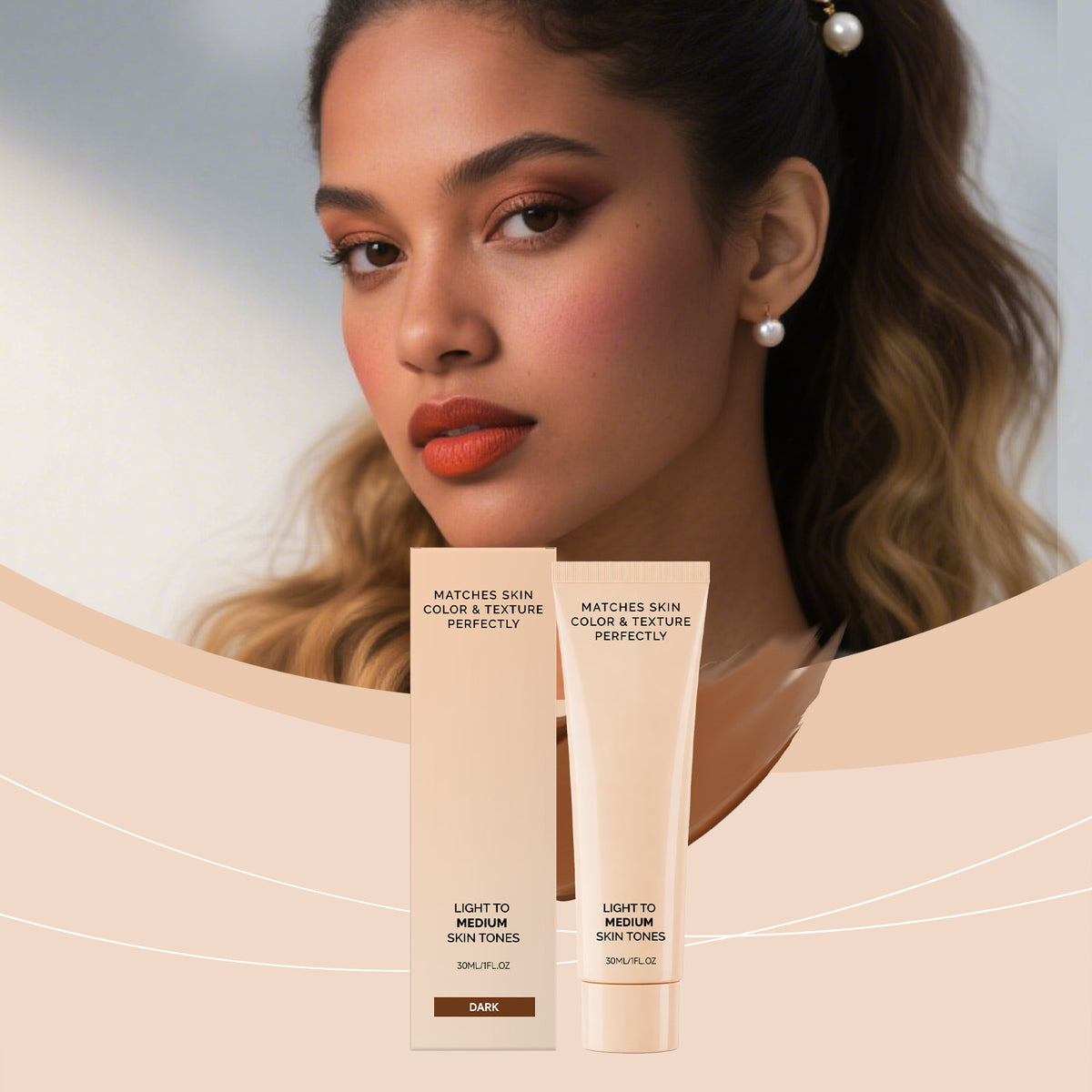 Dark Skin Tone Concealer Foundation Liquid