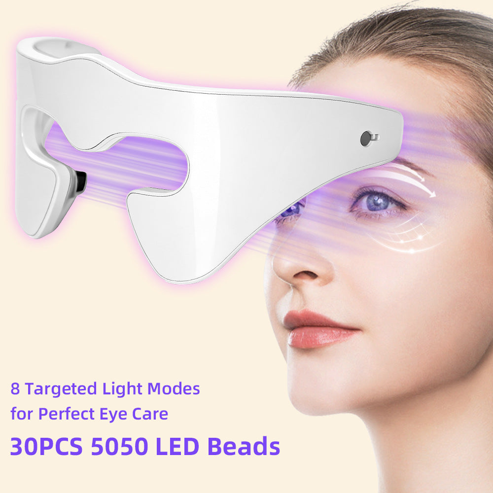 LED Red Blue Light Eye Beauty Massager Device