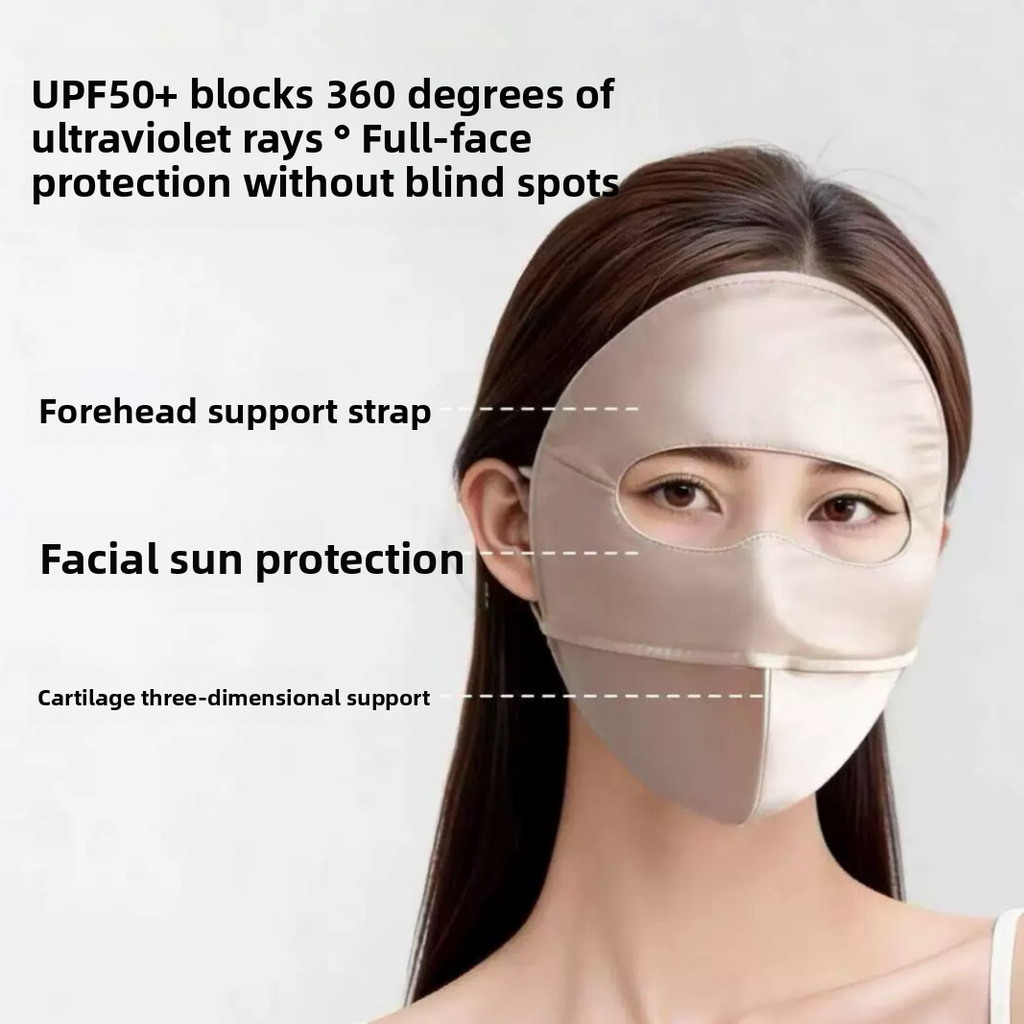 Full-Face UV Protection Silk Imitation Sun Mask