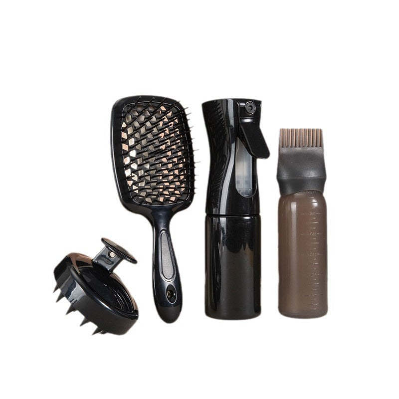 Hair Styling Spray Bottle and Massage Brush Set