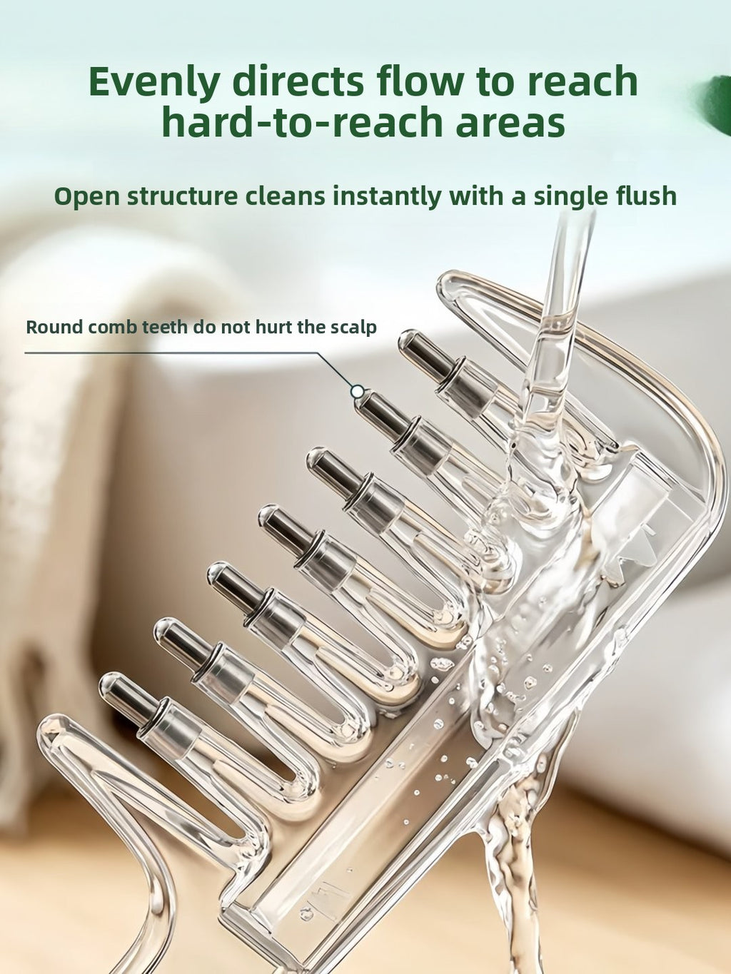 Crystal Liquid Application Comb for Hair Serums