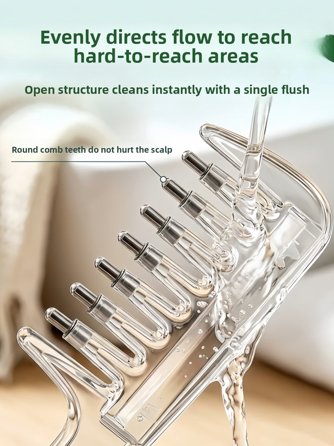 Crystal Liquid Application Comb for Hair Serums