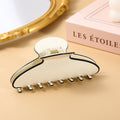 High-End Acetate Large Hairpin Shark Clip French Style Hair Accessory
