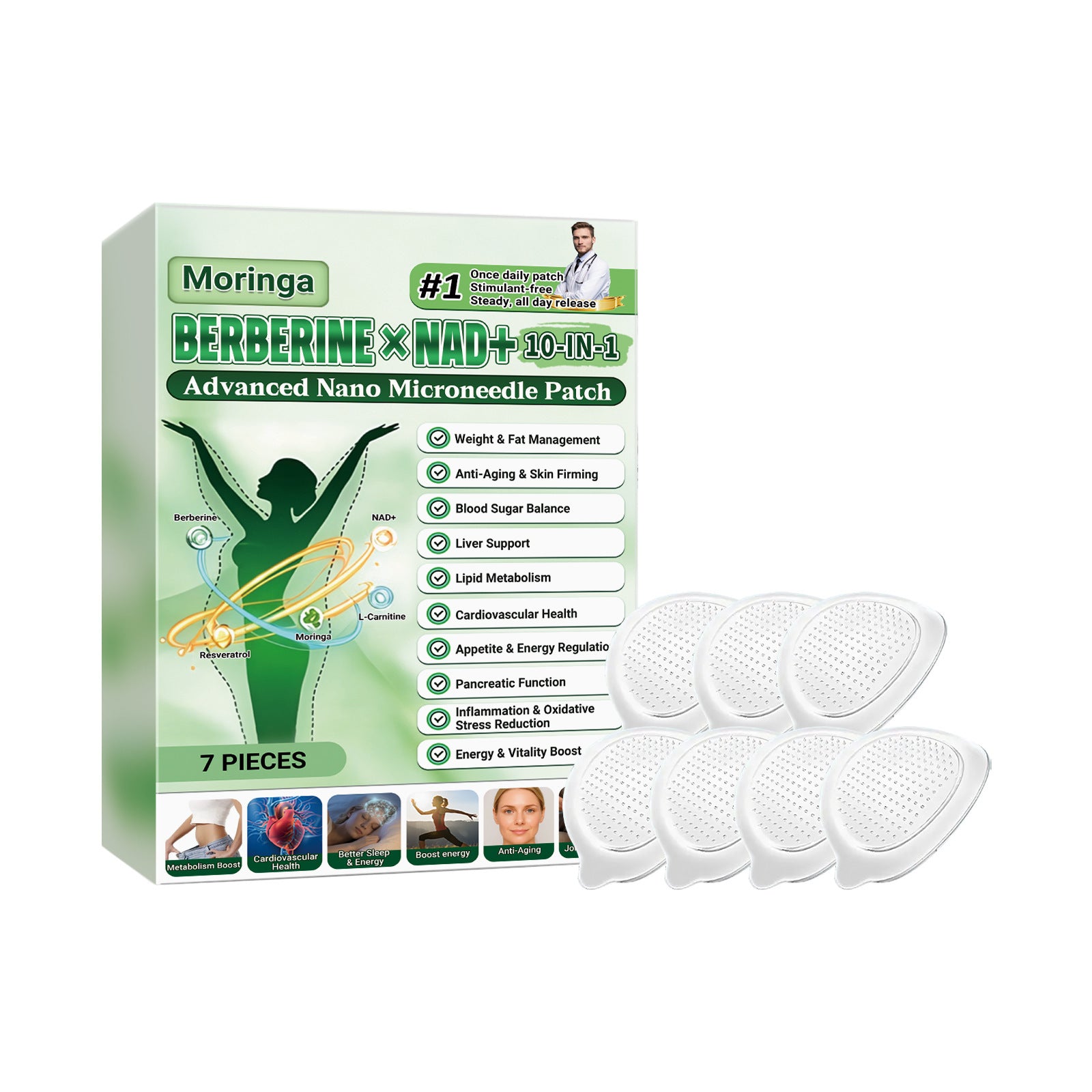Moringa Body Care Patch Lightweight Breathable Skin Moisturizing