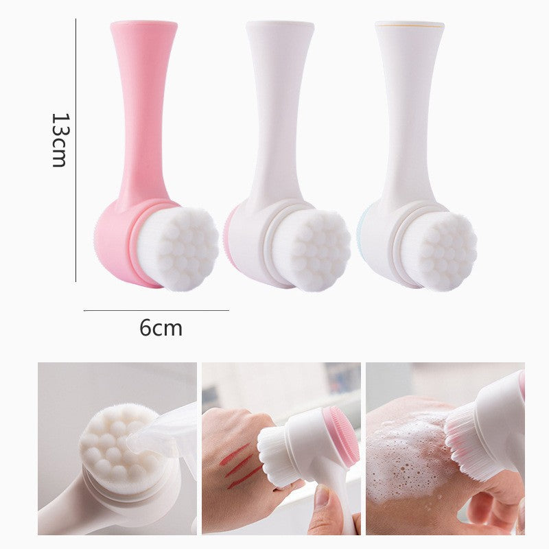 Double-sided Face Washing Brush