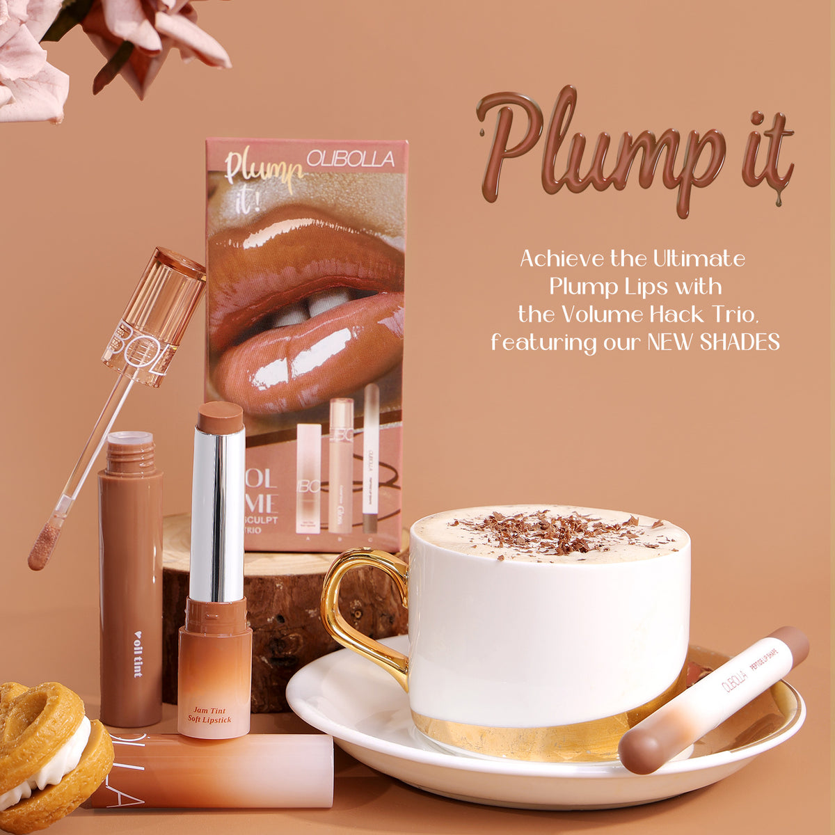 Lip Makeup Set with Liner Gloss and Lipstick