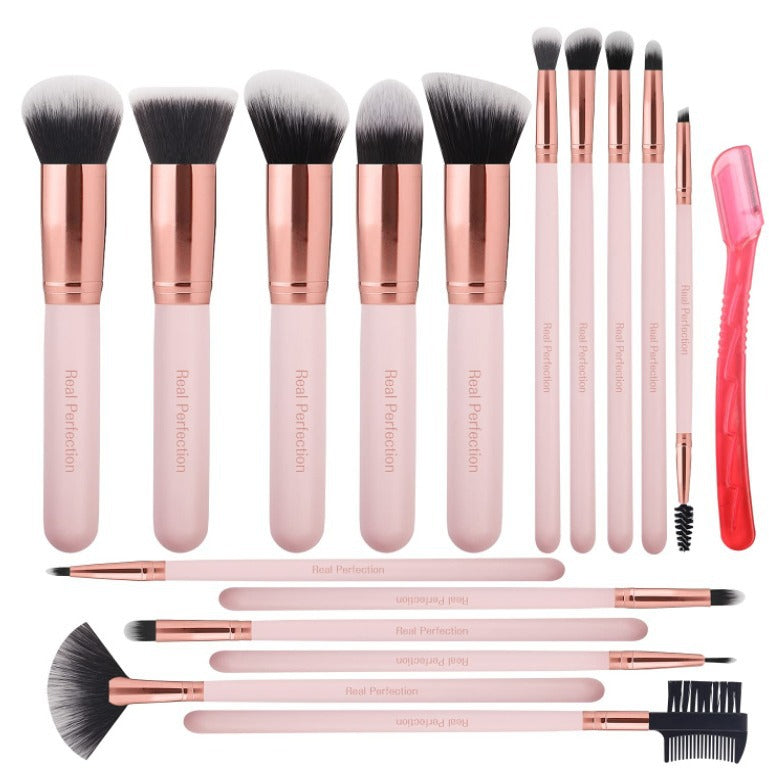 16 Piece Makeup Brush Set with Soft Bristles