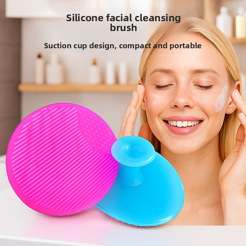 Silicone facial cleansing brush