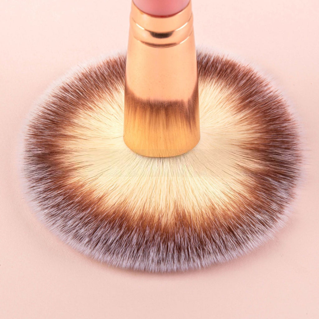 Eye shadow and foundation brush beauty tool