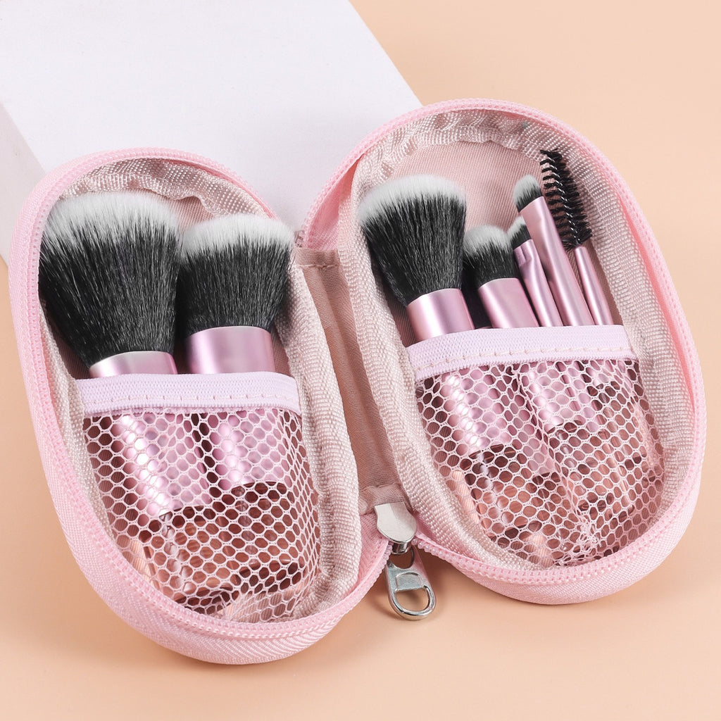 Mini Makeup Brushes with Brush Pouch