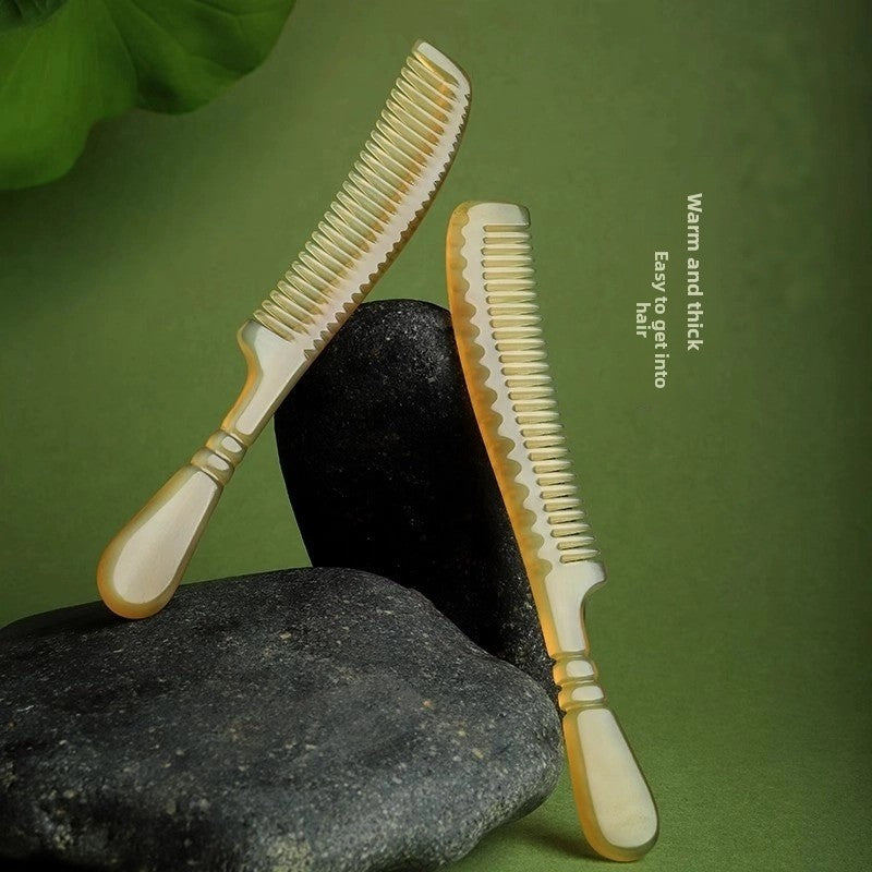 Horn Comb Scalp Massage Anti-Static Hair Care