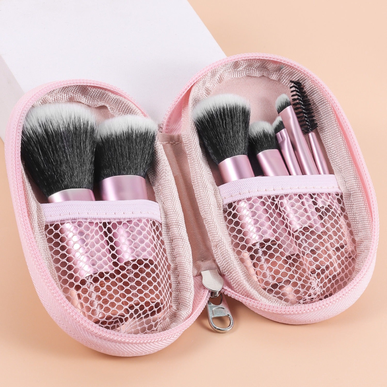 Mini Makeup Brushes with Brush Pouch