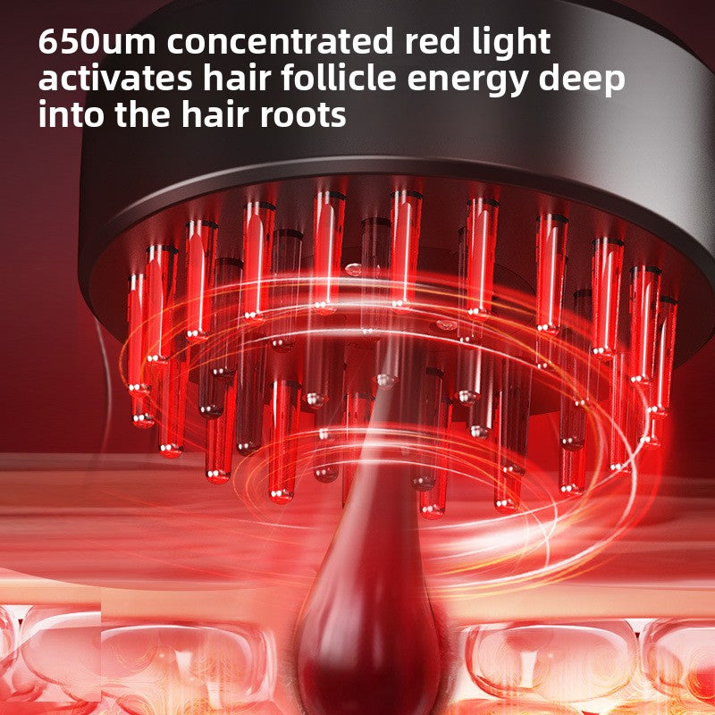 Red Light Electric Massage Comb
