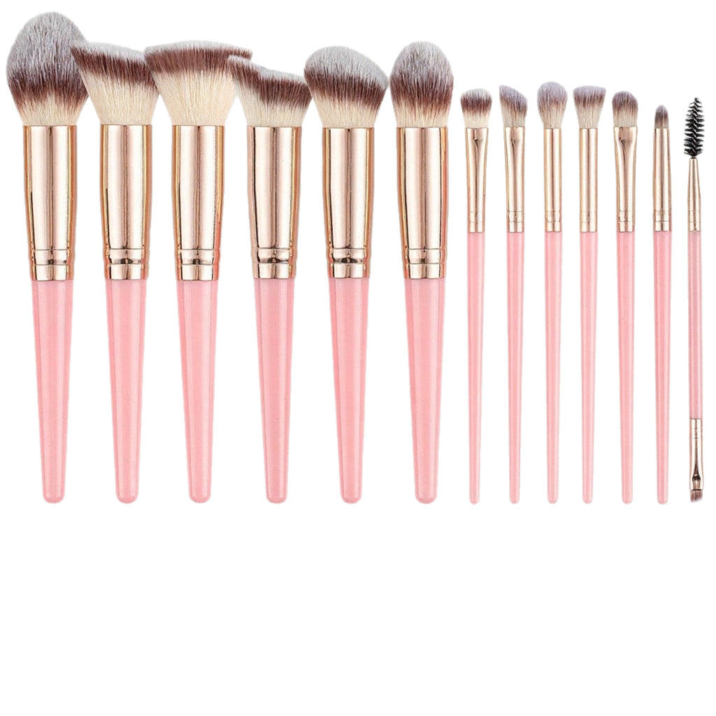 Eye shadow and foundation brush beauty tool
