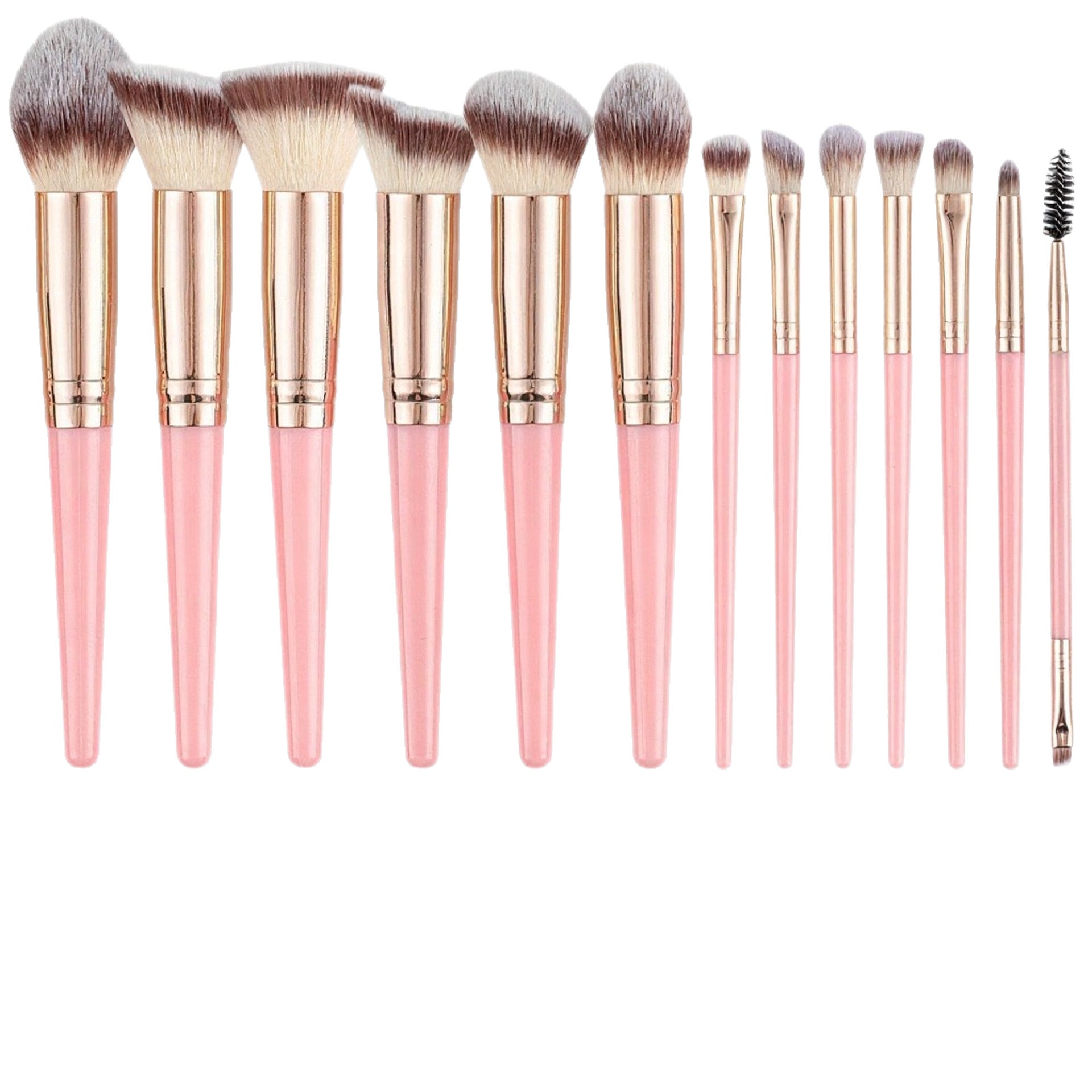 Eye shadow and foundation brush beauty tool