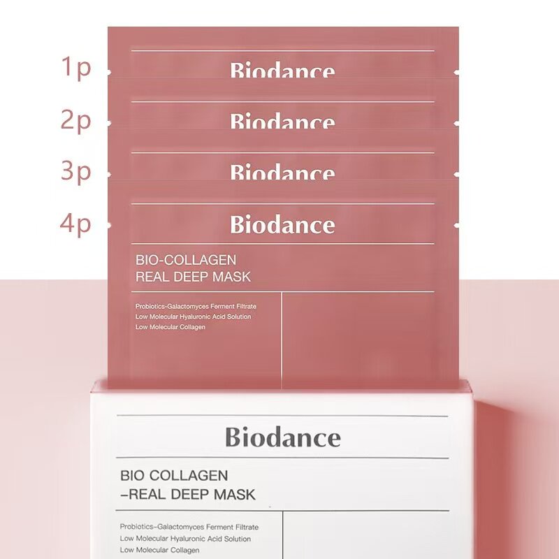 Biodance Collagen Deep Mask Tightens Pores, Brightens Skin Tone, Hydrates, Moisturizes, Fades Fine Lines and Soothes