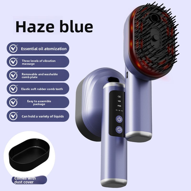 Electric Head Massage Comb with Aromatherapy Mist