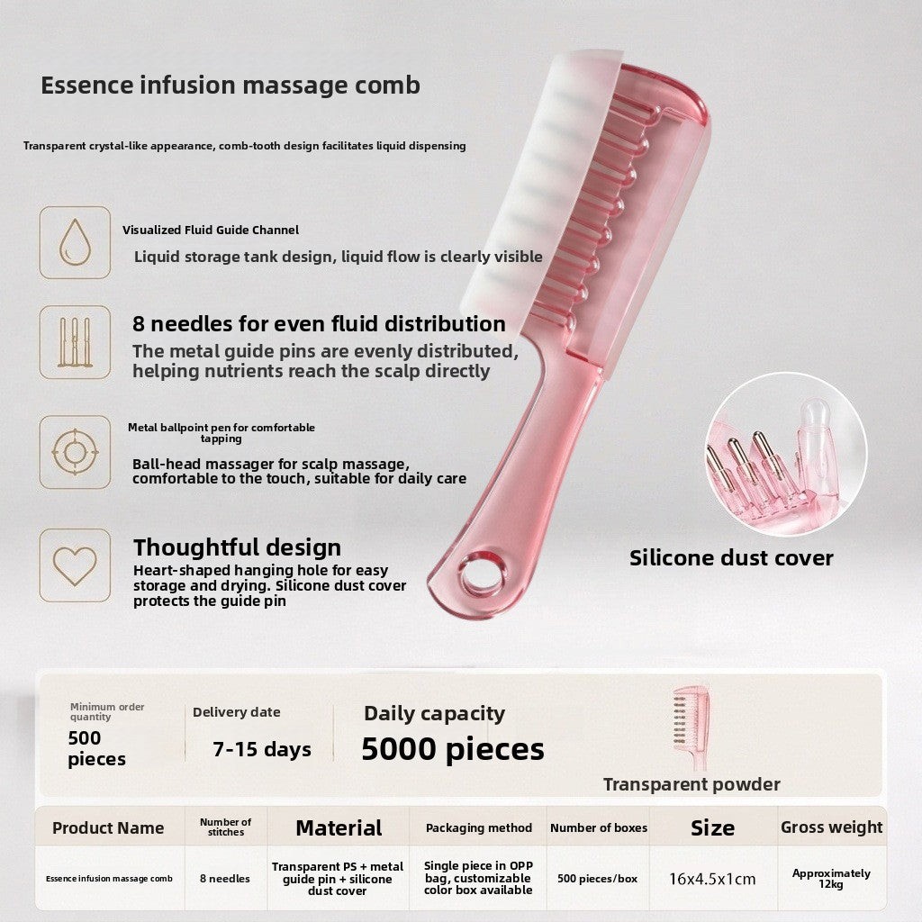 Home Hair Crystal Massage Comb
