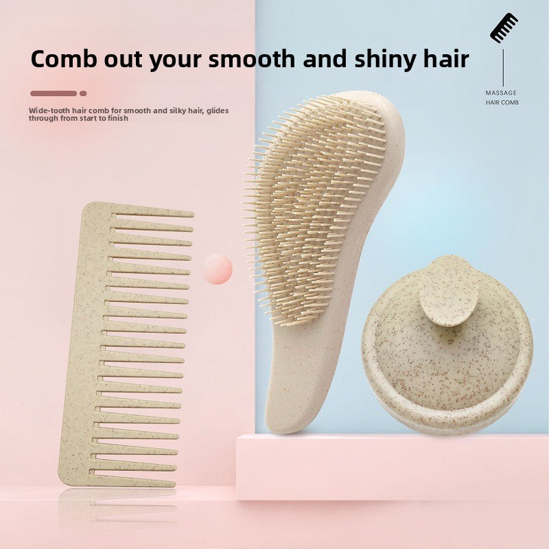 Wheat Straw Hair Care Three-Piece Set