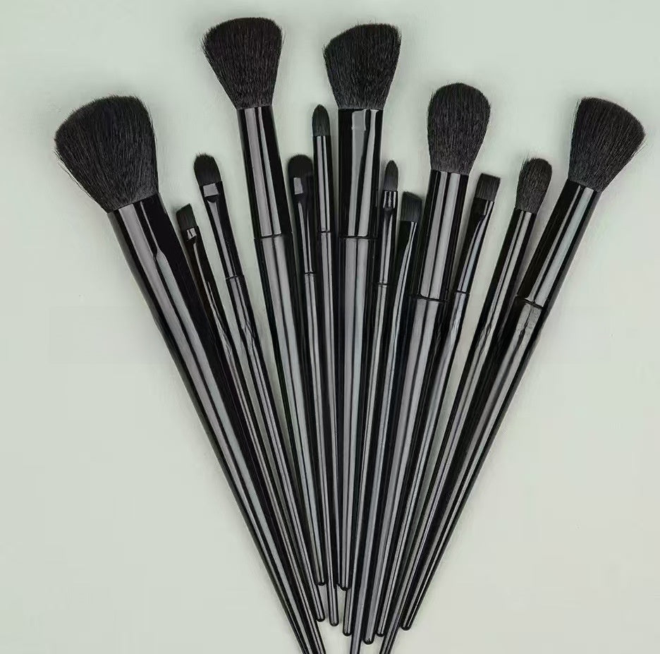 13 Piece Makeup Brush Set for Powder Blush Eye Lip