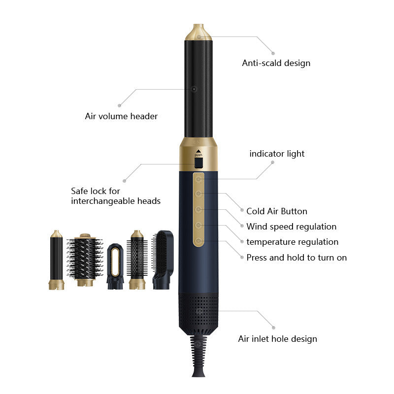 Multifunctional Hot Air Hair Styler Comb