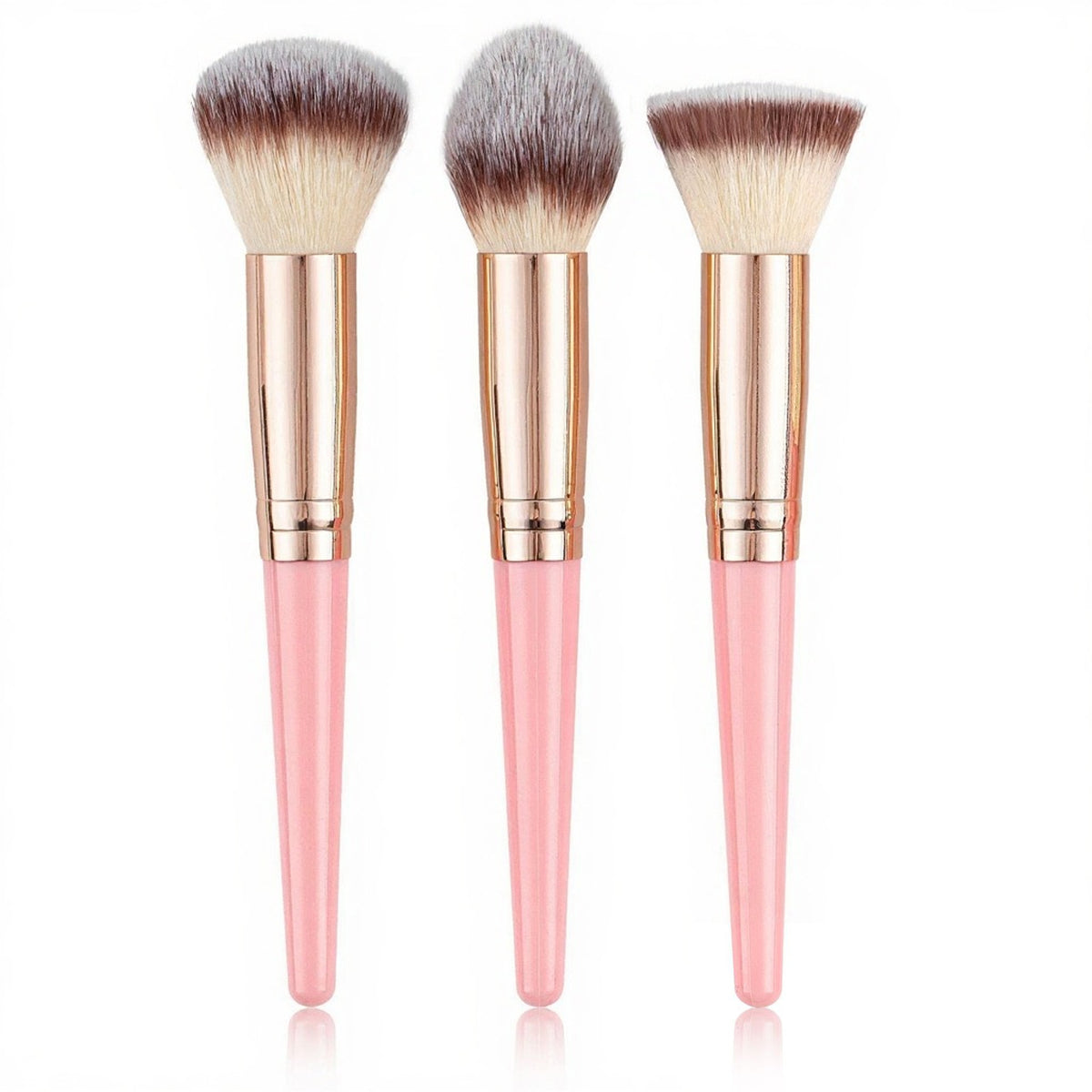 Eye shadow and foundation brush beauty tool