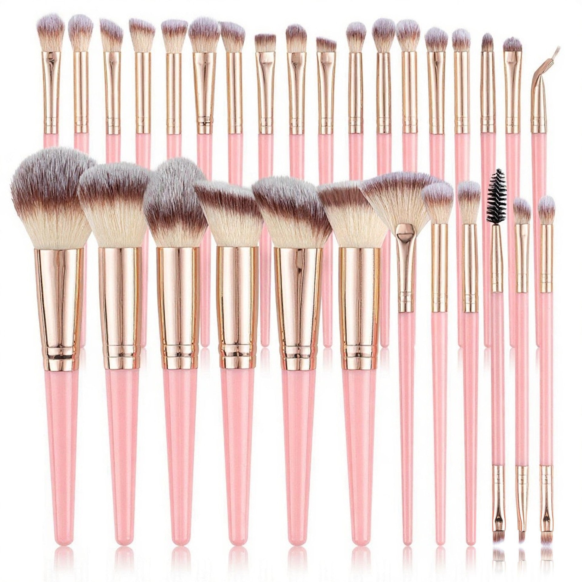 Eye shadow and foundation brush beauty tool