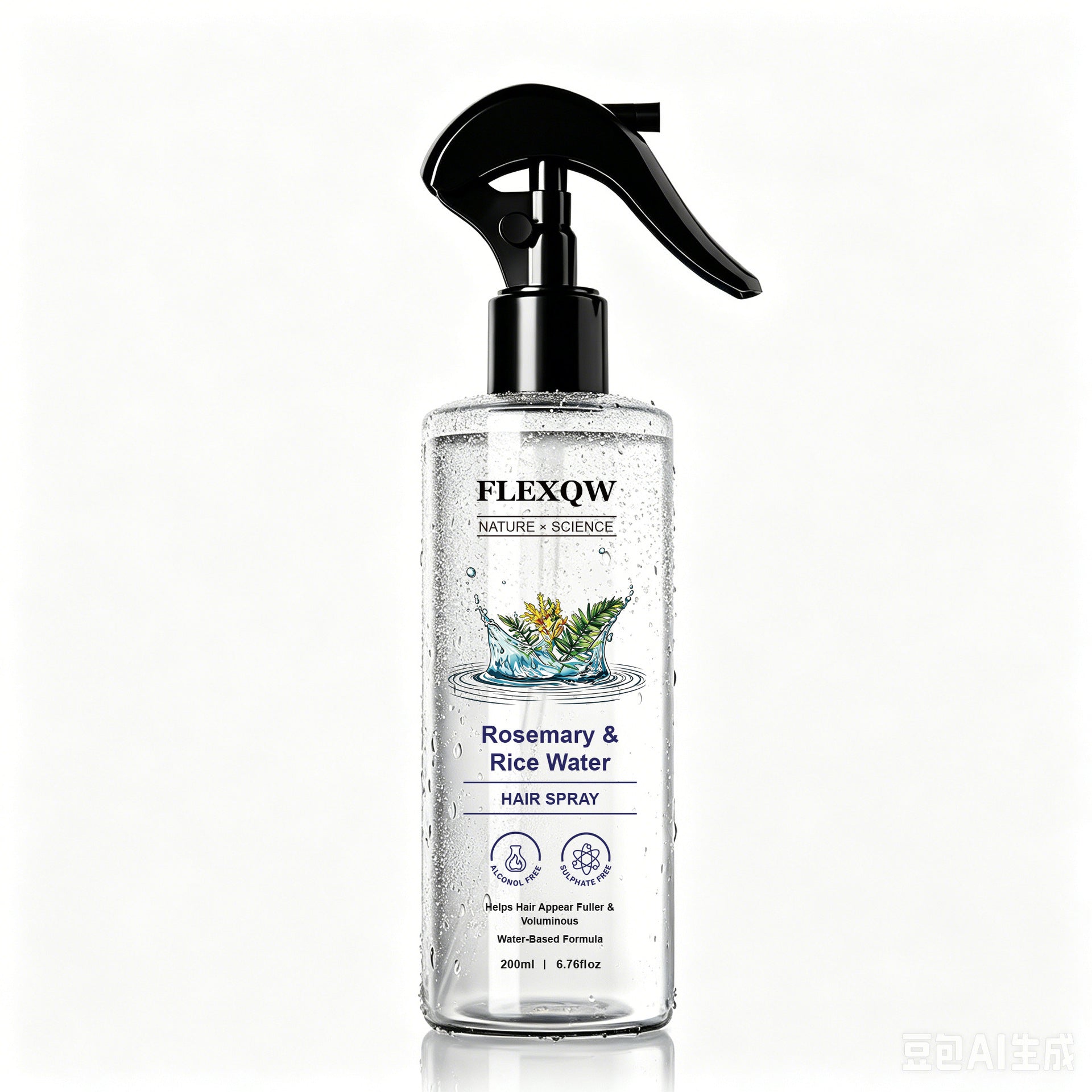 Rosemary Hair Care Spray No-Rinse Nourishing Mist for Smooth and Shiny Hair