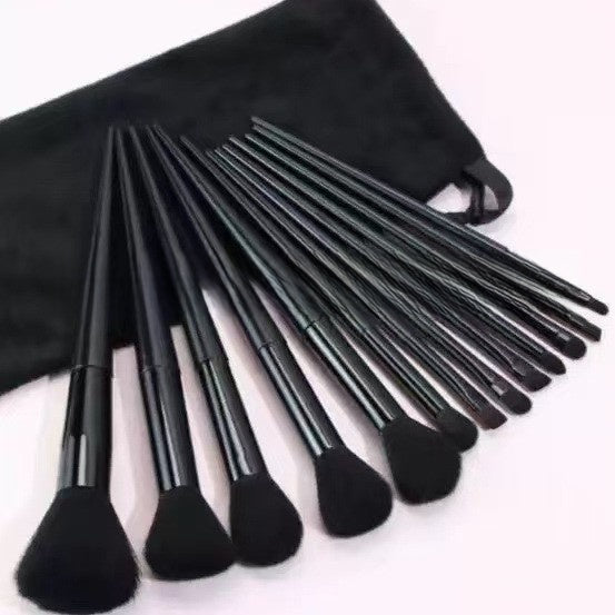 13 Piece Makeup Brush Set for Powder Blush Eye Lip