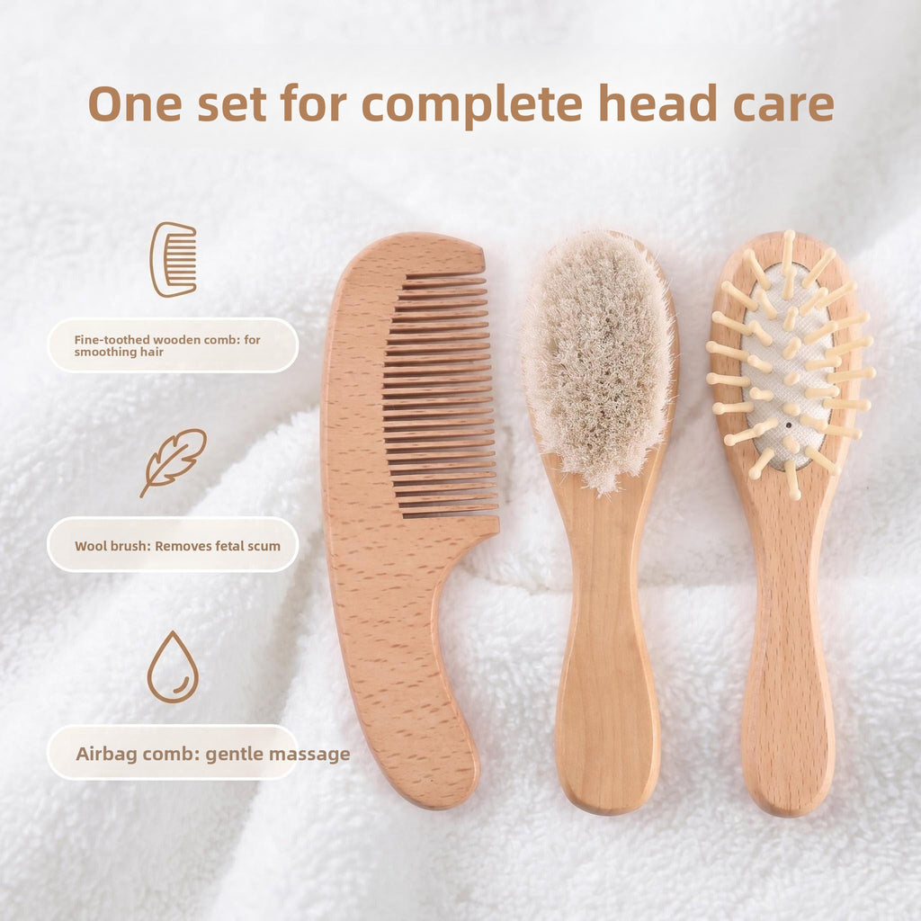 Wooden Hair Care Comb Set