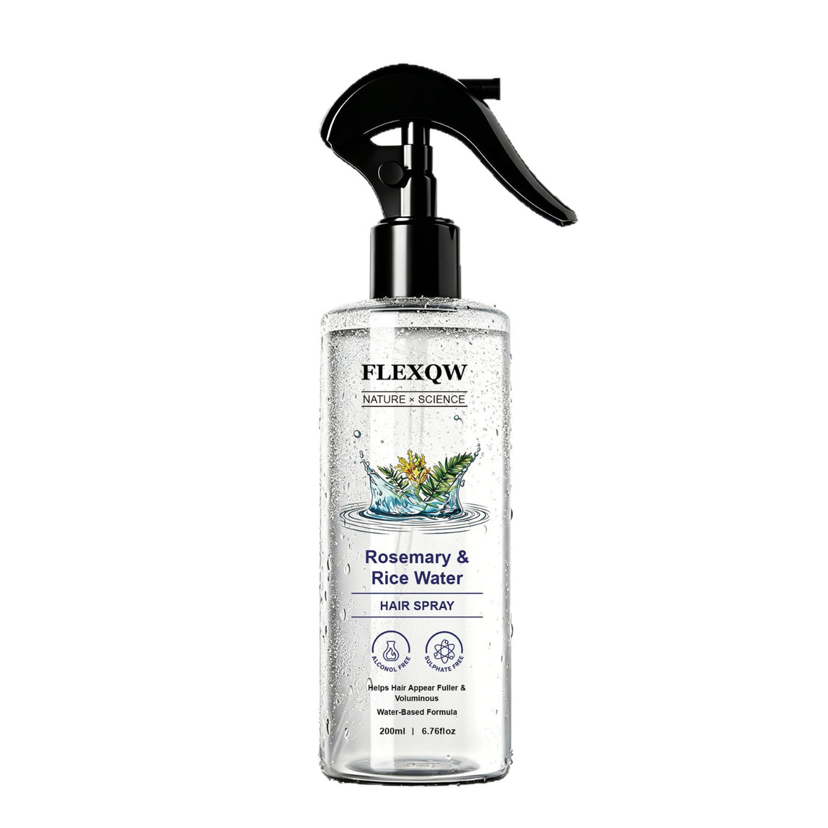 Rosemary Hair Care Spray No-Rinse Nourishing Mist for Smooth and Shiny Hair