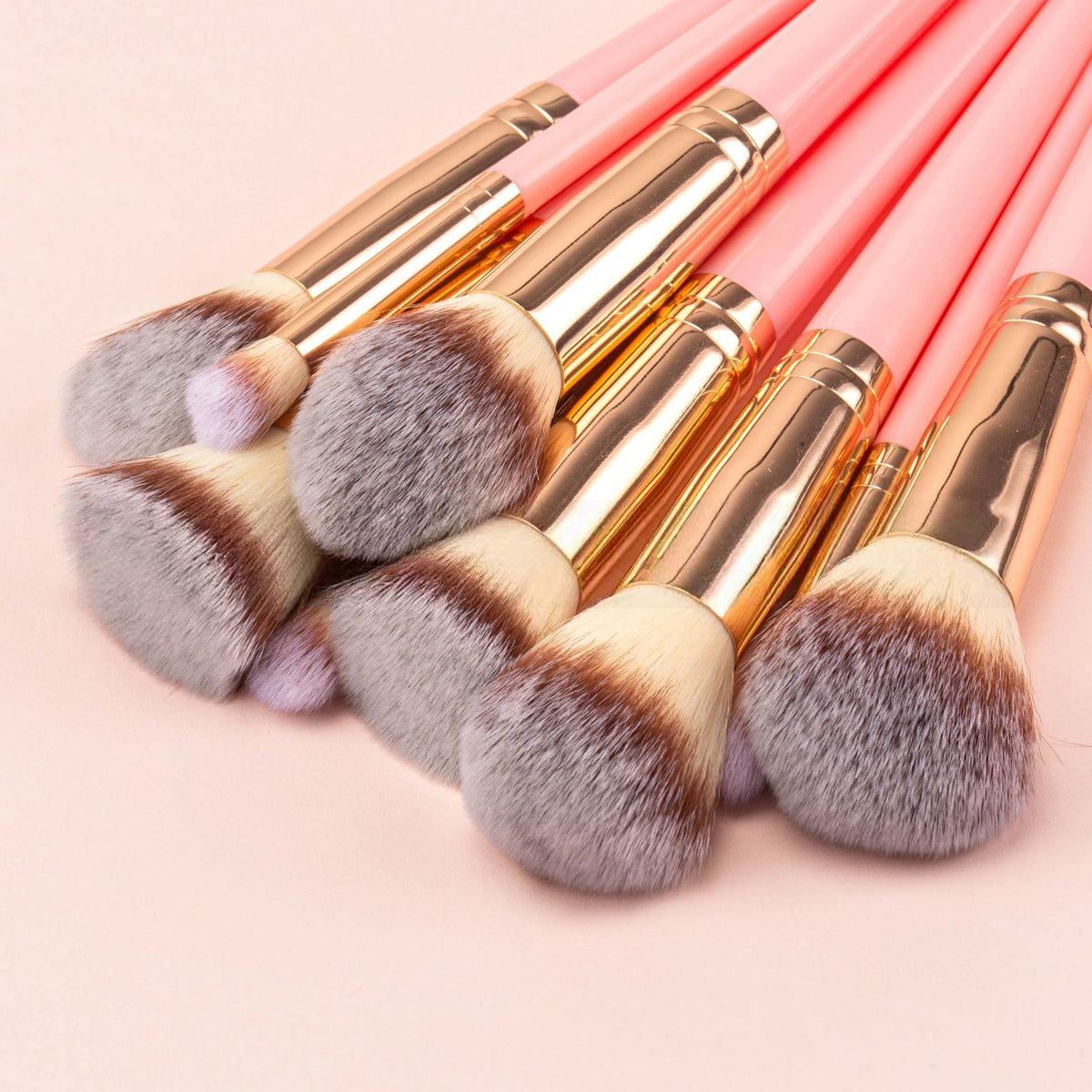 Eye shadow and foundation brush beauty tool