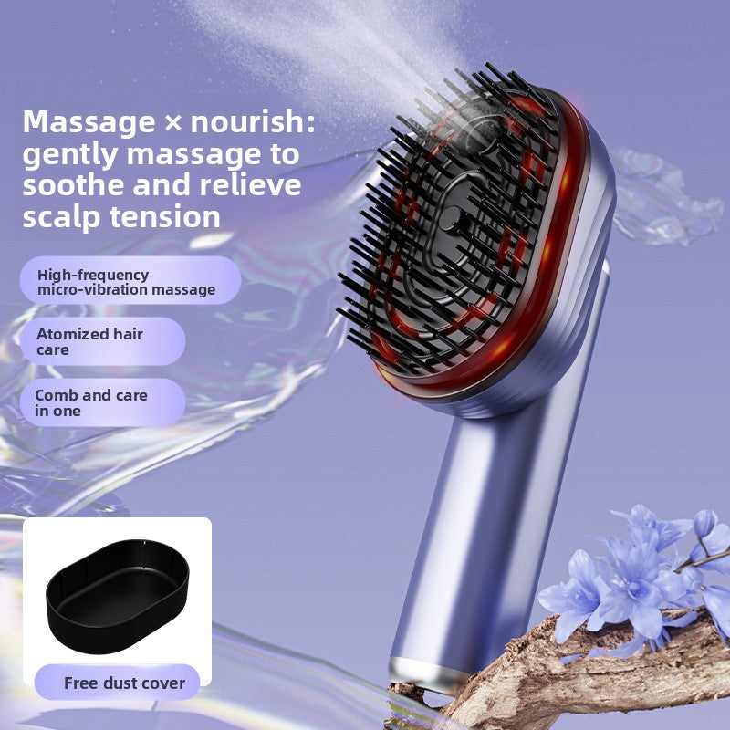 Electric Head Massage Comb with Aromatherapy Mist