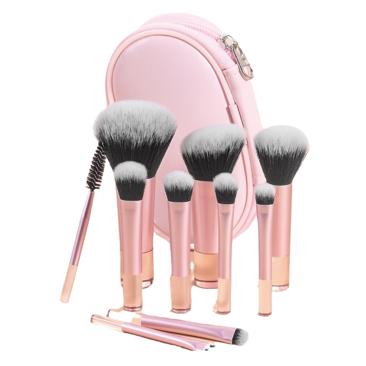 Mini Makeup Brushes with Brush Pouch