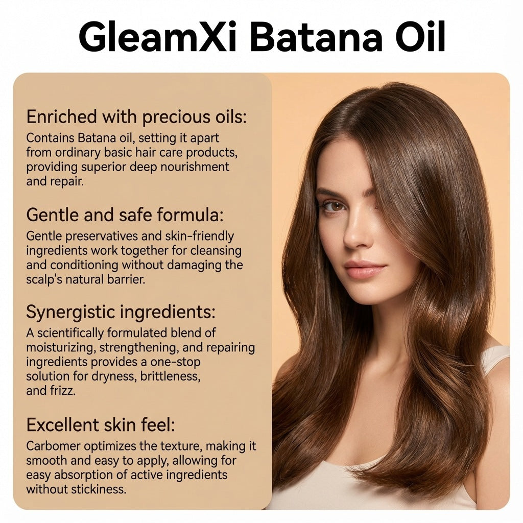 Gleamxi Batana Hair Care Oil Moisturizing Smoothing