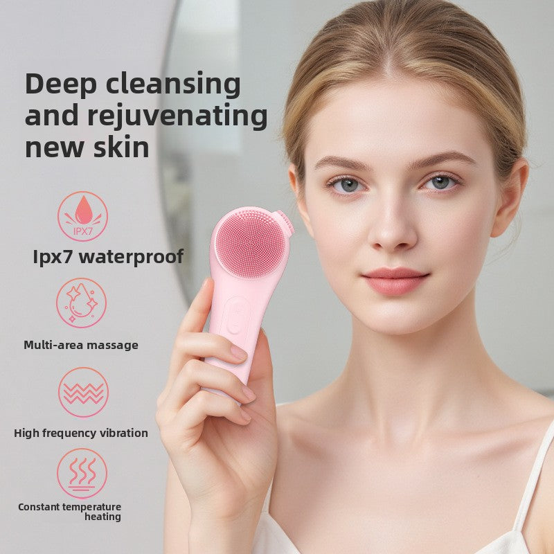 Electric Hot Cold Facial Cleansing Brush