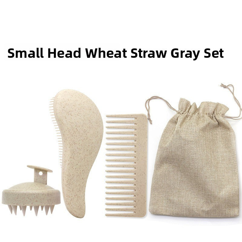 Wheat Straw Hair Care Three-Piece Set